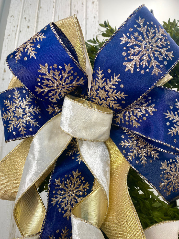 Gilded Snowflake Bow