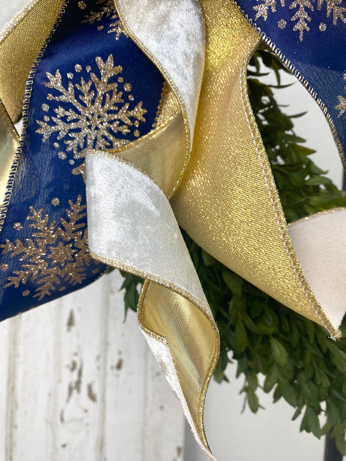 Gilded Snowflake Bow