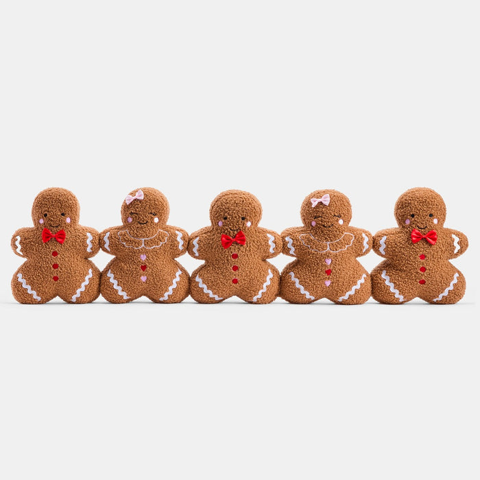 Gingerbread Man Shaped Draught Excluder - Brown 🇬🇧