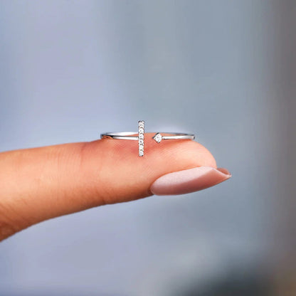 Girl Gang Minimalist T Shaped Ring