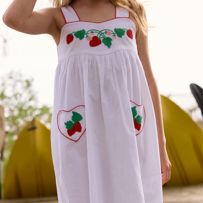 girls harbor mist heart pocket dress