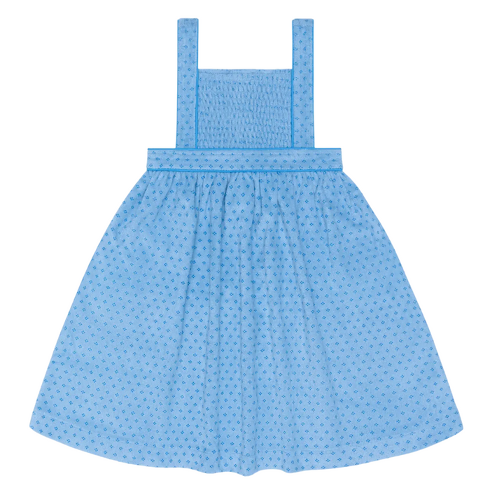 girls le marin dot french terry bib dress