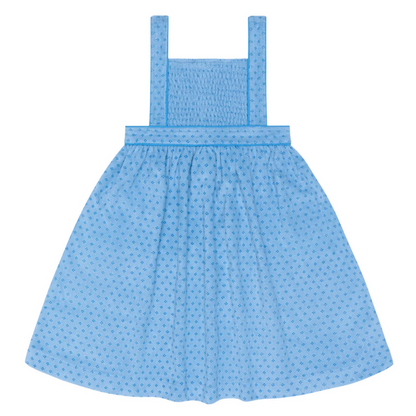 girls le marin dot french terry bib dress