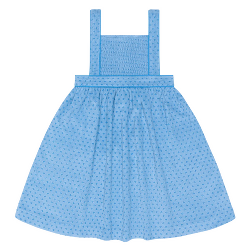 girls le marin dot french terry bib dress