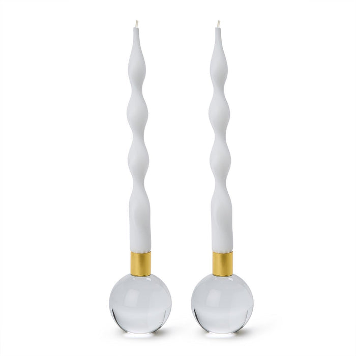 Glass Taper Candleholders