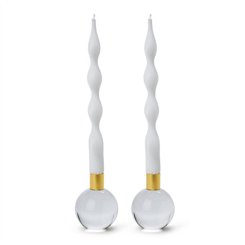 Glass Taper Candleholders