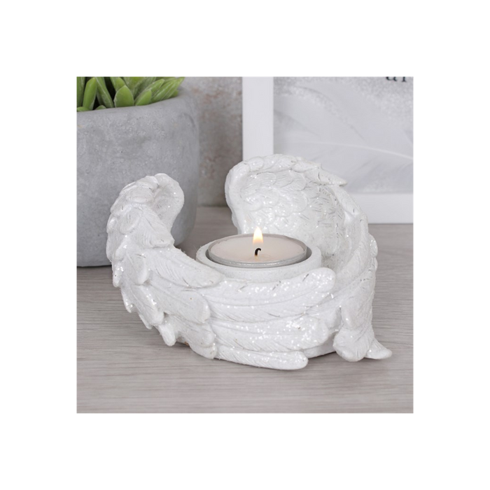 Glitter Angel Wing Candle Holder 🇬🇧