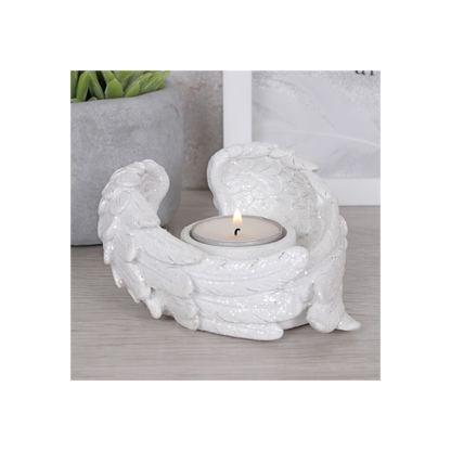 Glitter Angel Wing Candle Holder 🇬🇧