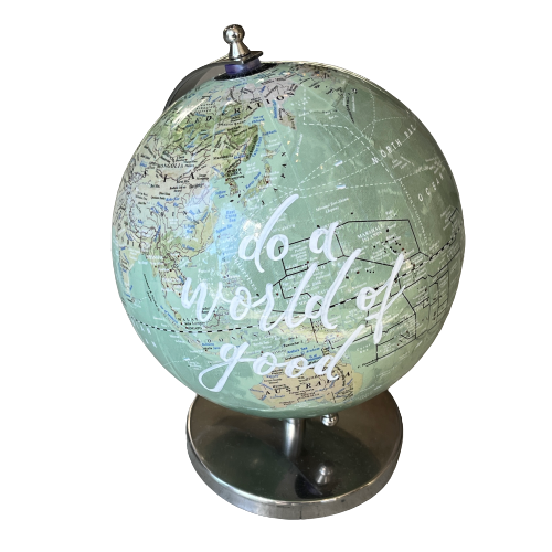 Globe - Small "Do a world of good"
