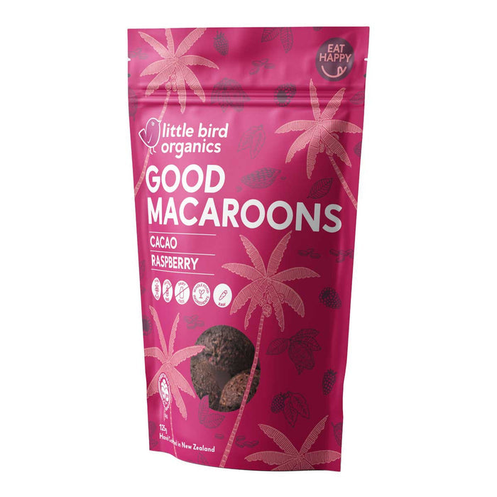 Little Bird Organics Good Macaroons - Cacao and Raspberry_1