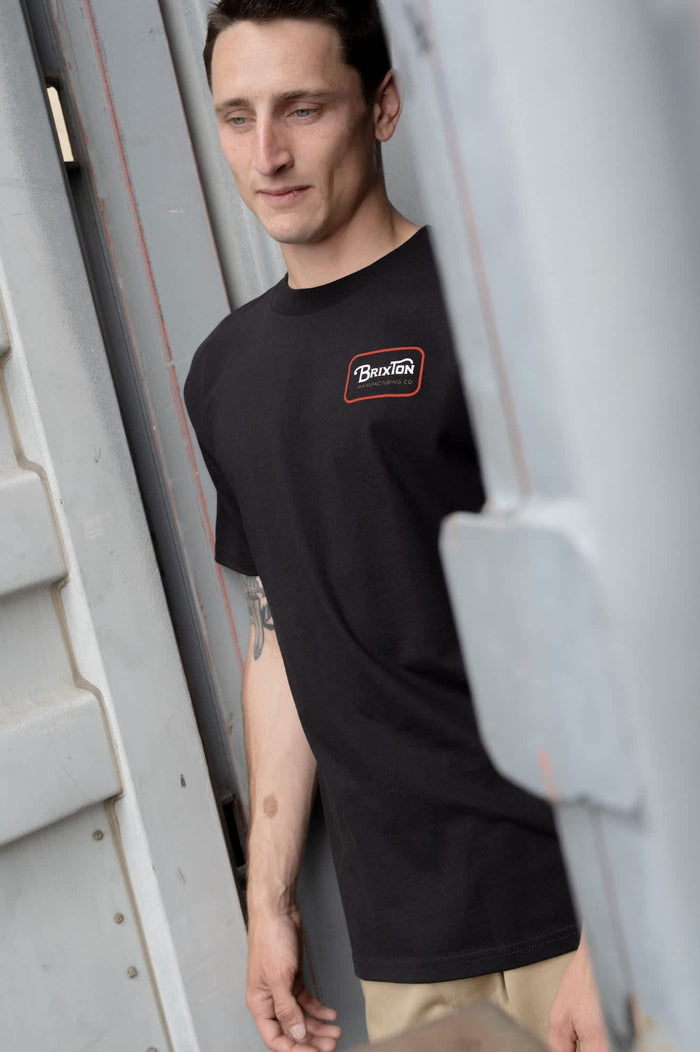 Men's Grade Short Sleeve Standard T-Shirt in the color Black/Red/Copper - Men's Lifestyle image