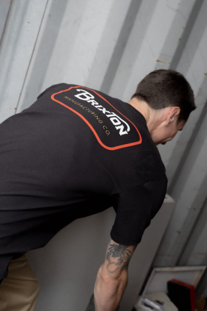 Men's Grade Short Sleeve Standard T-Shirt in the color Black/Red/Copper - Men's Lifestyle image