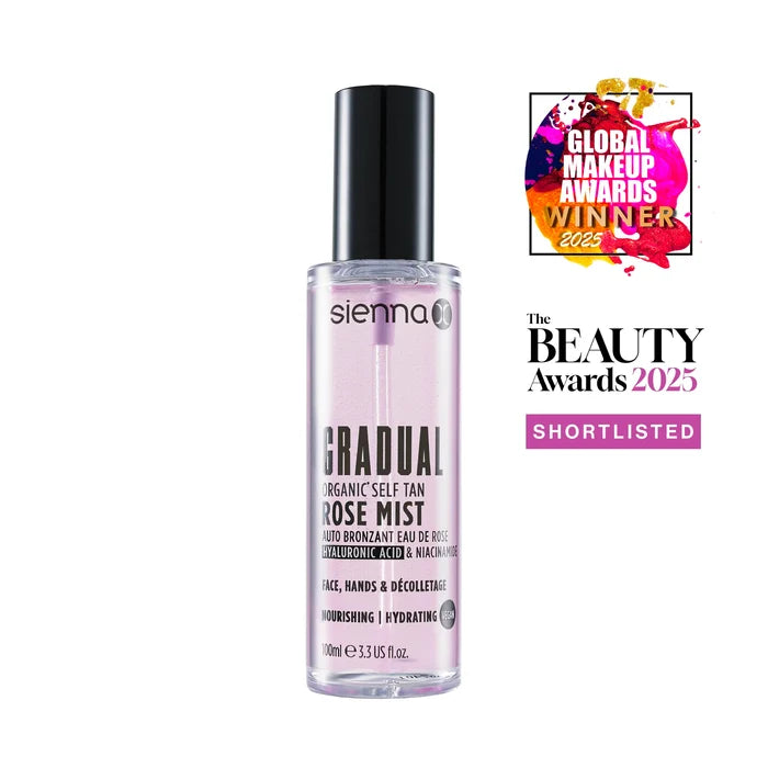 Sienna X Gradual Organic Rose Mist