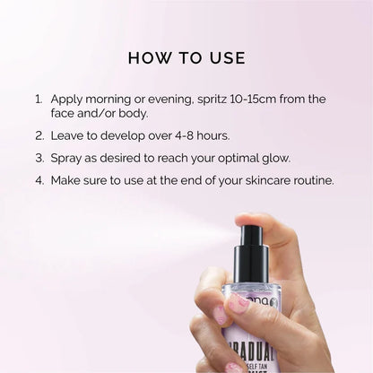 Gradual Organic* Self Tan Rose Mist