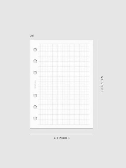Digital mockup of insert in A6 sizing.