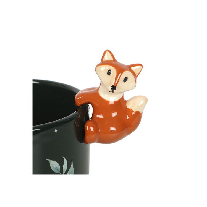 Green Forest Plant Pot with Fox 🇬🇧