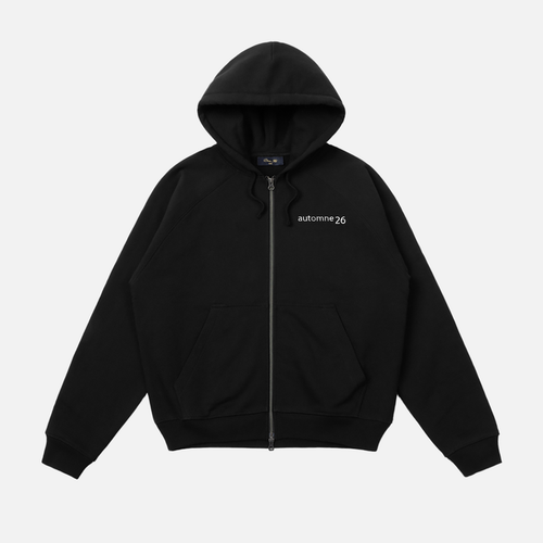 Grid Zip Hoodie