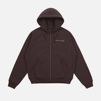 Grid Zip Hoodie