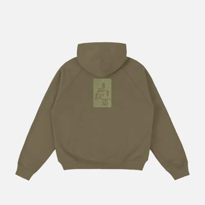 Grid Zip Hoodie