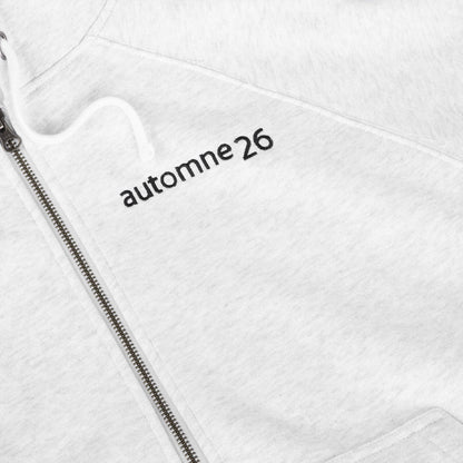 Grid Zip Hoodie