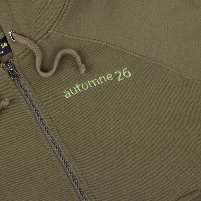 Grid Zip Hoodie
