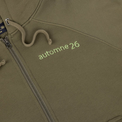 Grid Zip Hoodie