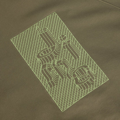 Grid Zip Hoodie