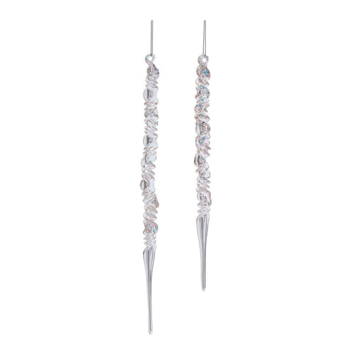 Groovy Icicle Opal Ornament Set of 2