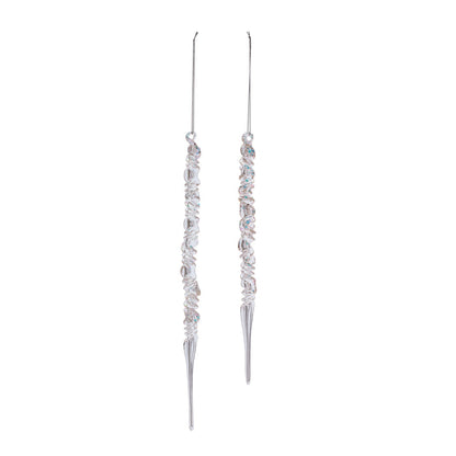 Groovy Icicle Opal Ornament Set of 2