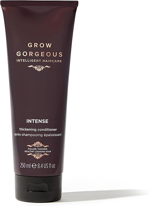 Grow Gorgeous Intense Thickening Conditioner 250ml, a nourishing shampoo and conditioner for fuller, thicker hair.