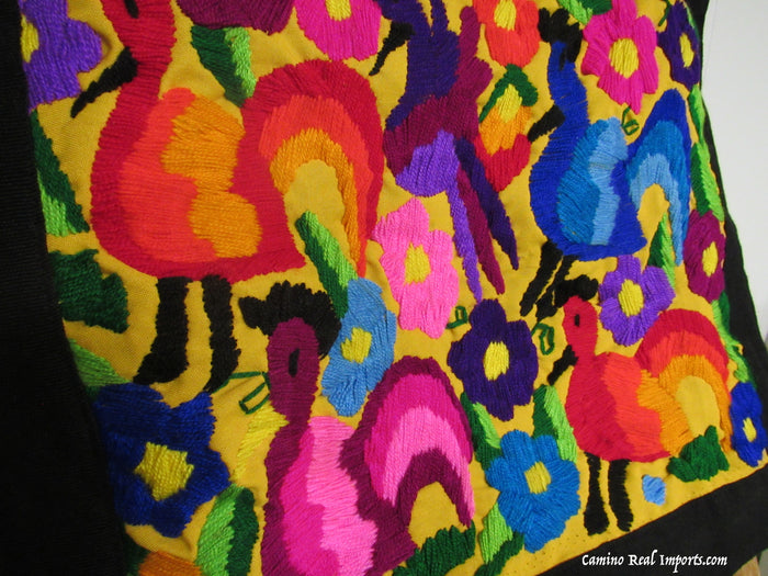 Guatemala Pillow Cover Embroidered On Huipil Pillow Case GPC001