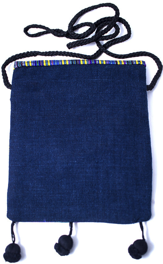 GUATEMALA SHOULDER BAG PASSPORT PURSE  HAND CRAFTED w/ TASSLES GPB002