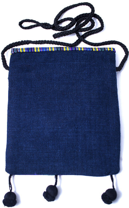 GUATEMALA SHOULDER BAG PASSPORT PURSE  HAND CRAFTED w/ TASSLES GPB002