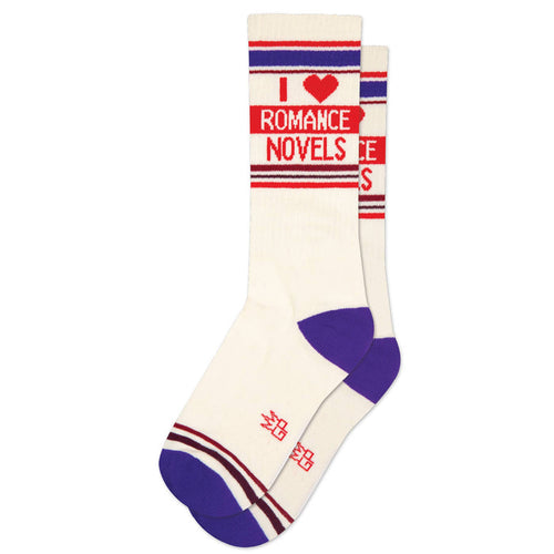 Gym Crew Socks- I ❤️ Romance Novels