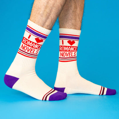 Gym Crew Socks- I ❤️ Romance Novels
