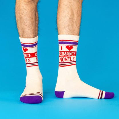 Gym Crew Socks- I ❤️ Romance Novels
