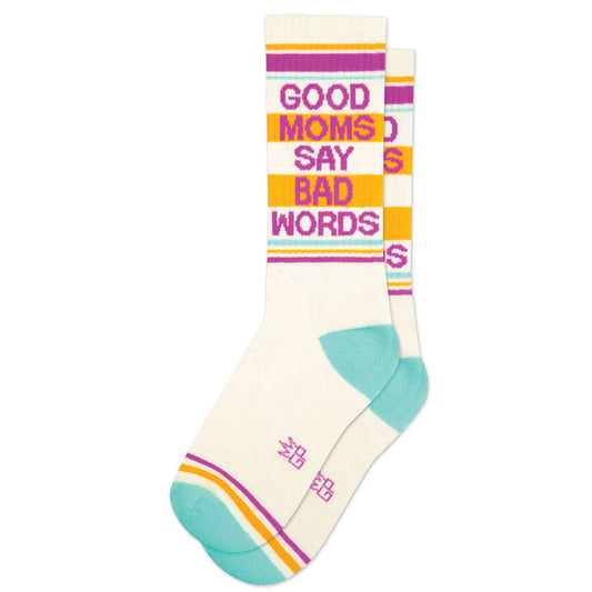 Gym Crew Socks-Good Moms Say Bad Words