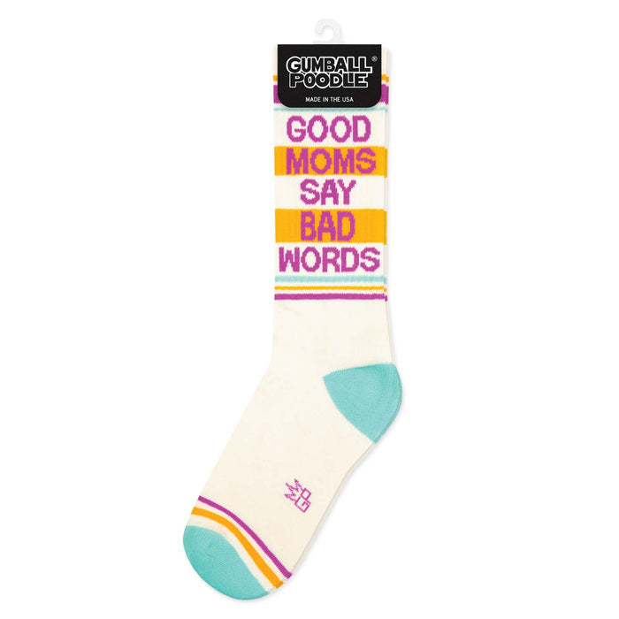 Gym Crew Socks-Good Moms Say Bad Words