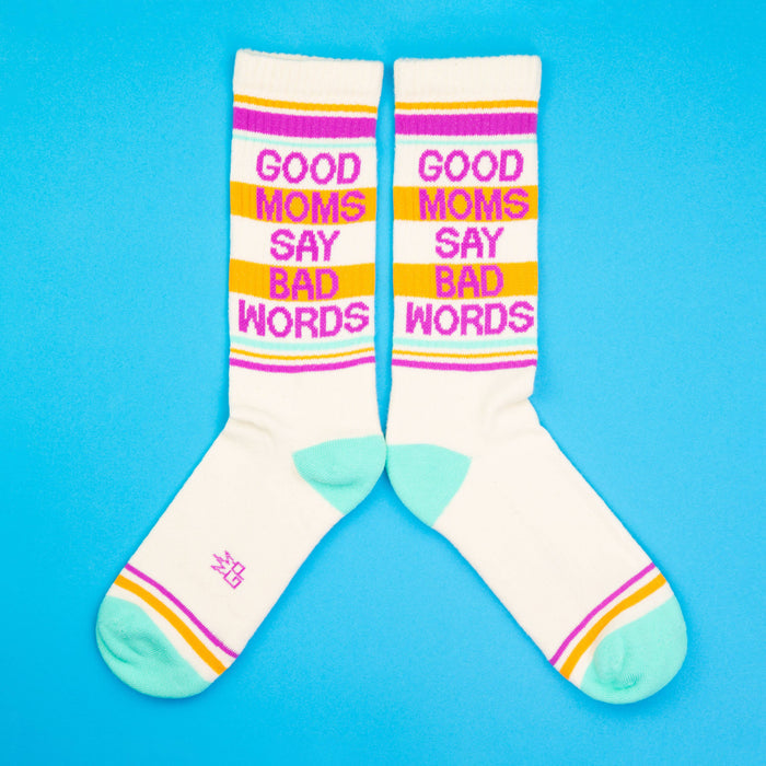 Gym Crew Socks-Good Moms Say Bad Words