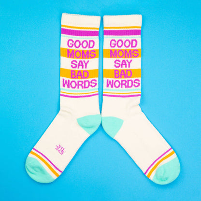 Gym Crew Socks-Good Moms Say Bad Words