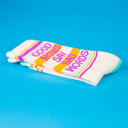 Gym Crew Socks-Good Moms Say Bad Words