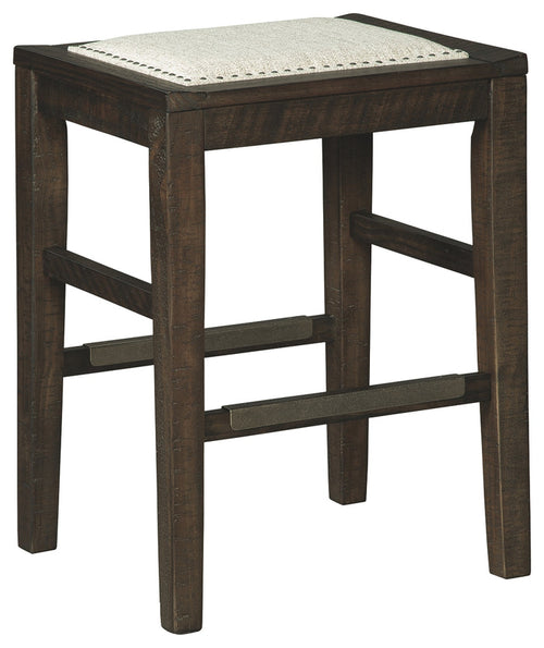Hallishaw D498-024 Dark Brown Upholstered Stool 1CN