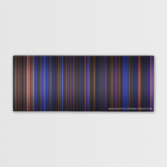 Hamilton color palette canvas print: thousands of thin vertical stripes of color