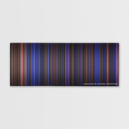 Hamilton color palette canvas print: thousands of thin vertical stripes of color