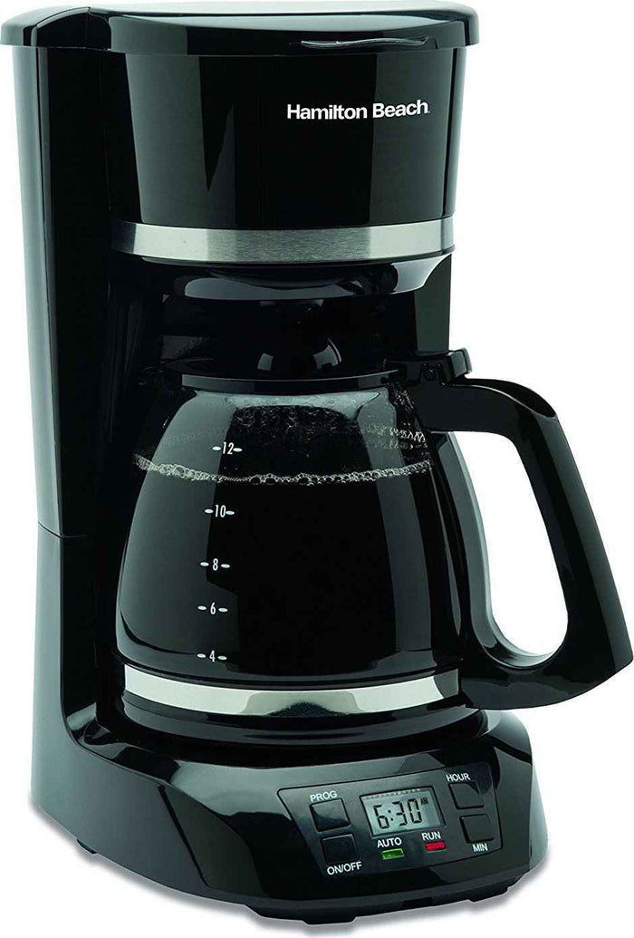 Hamilton Beach - Black 12 Cup Digital Programmable Coffee Maker - 43874