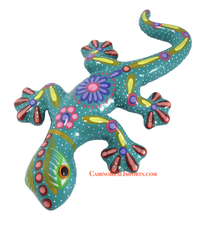 Hand Painted Clay Gecko Lizard GGLL039