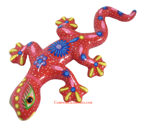 Hand Painted Clay Gecko Lizard GGLL041