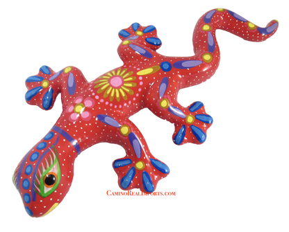 Hand Painted Clay Gecko Lizard GGLL041