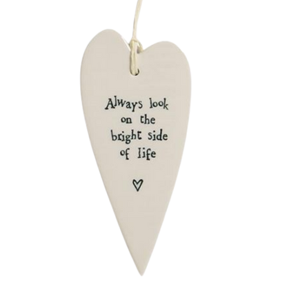 Hanging Porcelain Heart