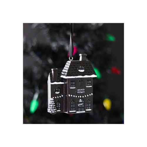 Haunted Holiday House Resin Christmas Decoration 🇬🇧